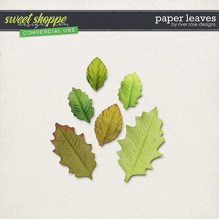CU Paper Leaves by River Rose Designs