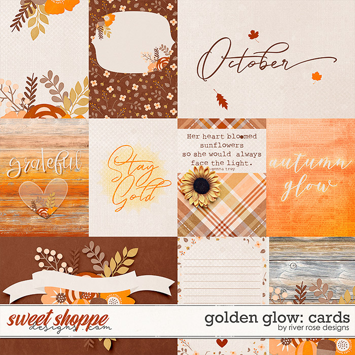 Golden Glow: Cards by River Rose Designs