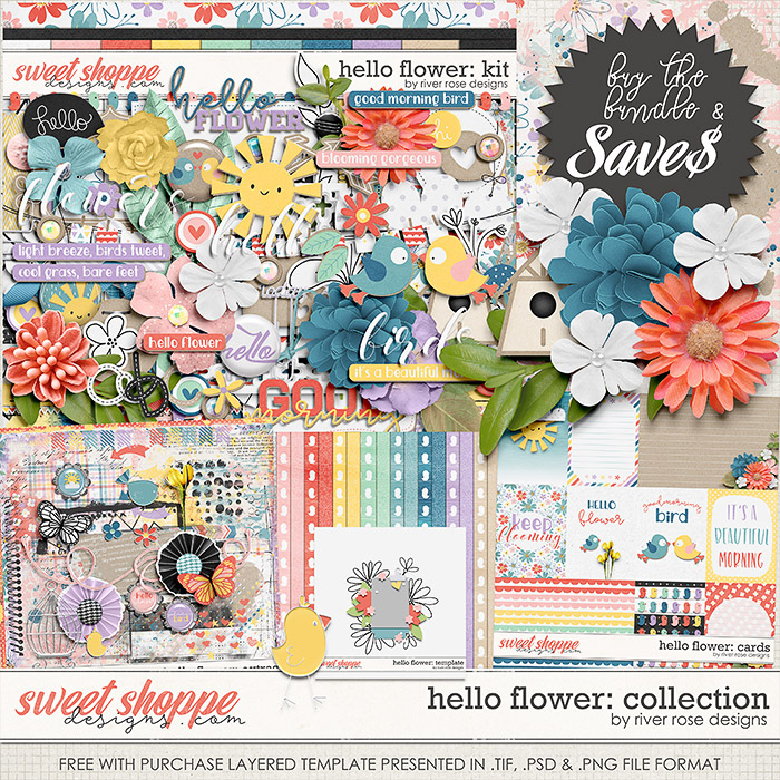 Hello Flower: Collection + FWP by River Rose designs