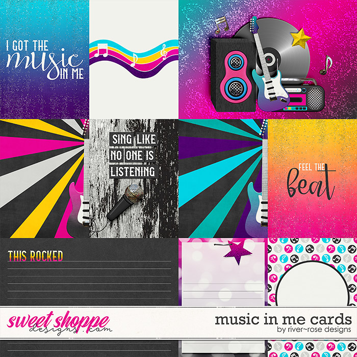 Music in me Cards by River Rose Designs