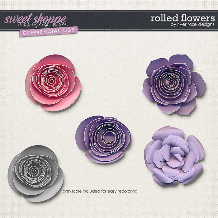 CU Rolled Flowers by River Rose Designs CU Rolled Flowers by River Rose Designs