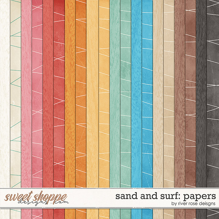 Sand and Surf: Papers by River Rose Designs