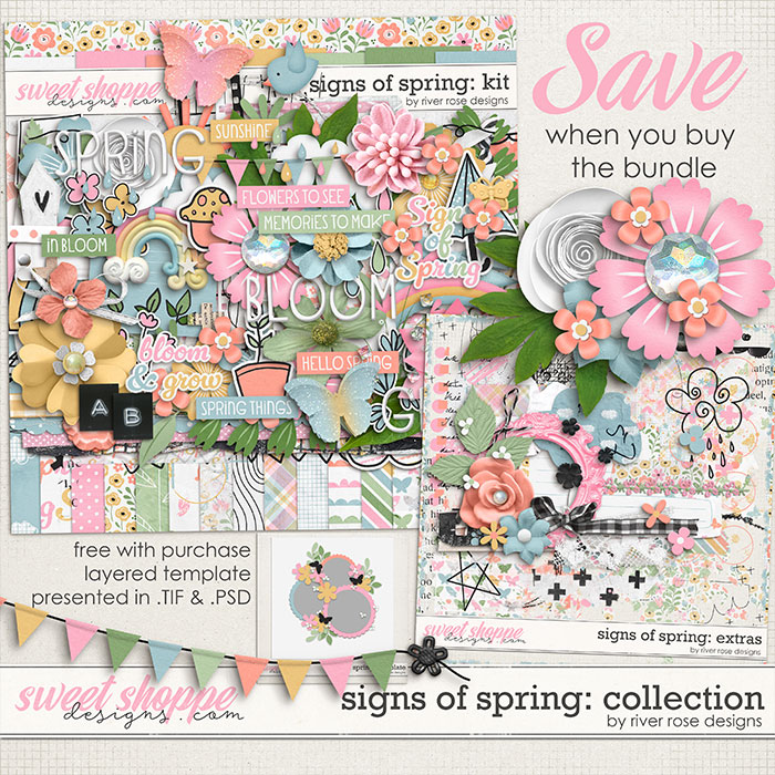 Signs of Spring: Collection + FWP by River Rose Designs