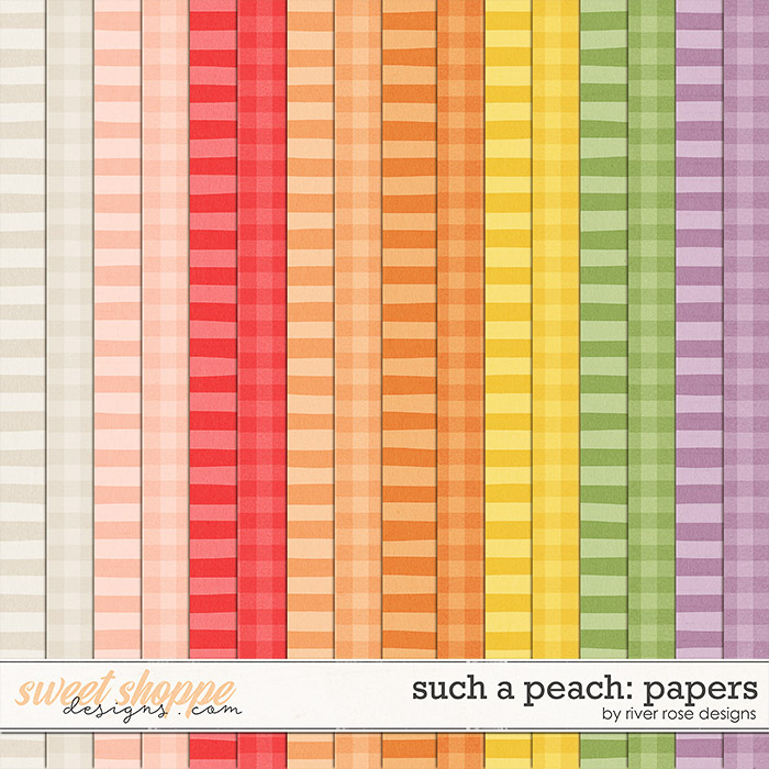 Such a Peach: Papers by River Rose Designs
