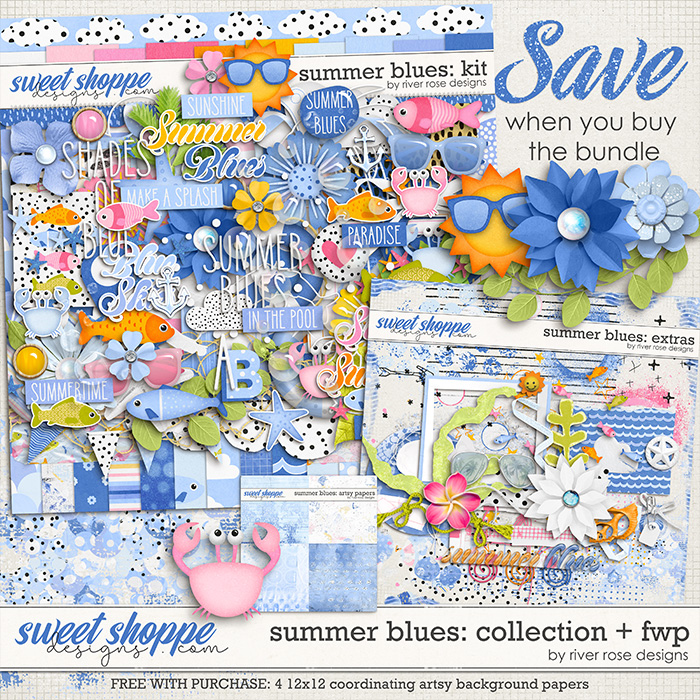 Summer Blues: Collection + FWP by River Rose Designs