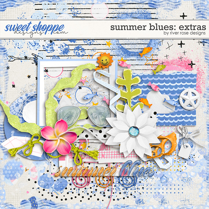 Summer Blues: Extras by River Rose Designs 