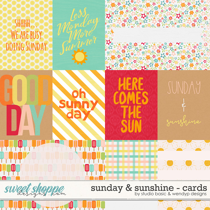 Sunday & Sunshine Cards by Studio Basic & WendyP Designs