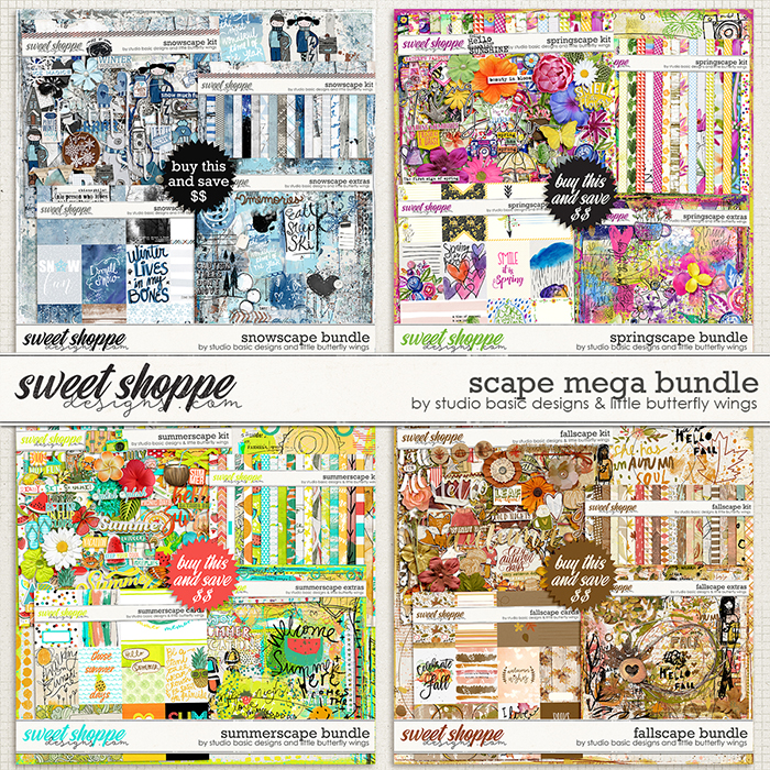 Scape MEGA BUNDLE by Studio Basic and Little Butterfly Wings