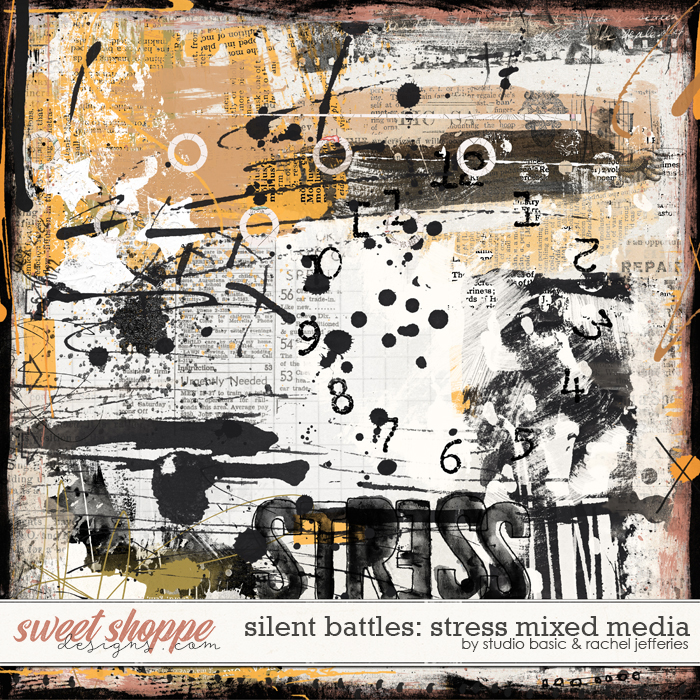 Silent Battles: Stress - Mixed Media by Studio Basic Designs & Rachel Jefferies