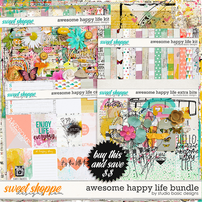 Awesome Happy Life Bundle by Studio Basic