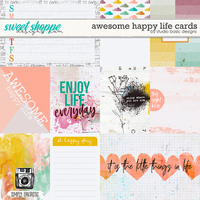 Awesome Happy Life Cards by Studio Basic Awesome Happy Life Cards by Studio Basic