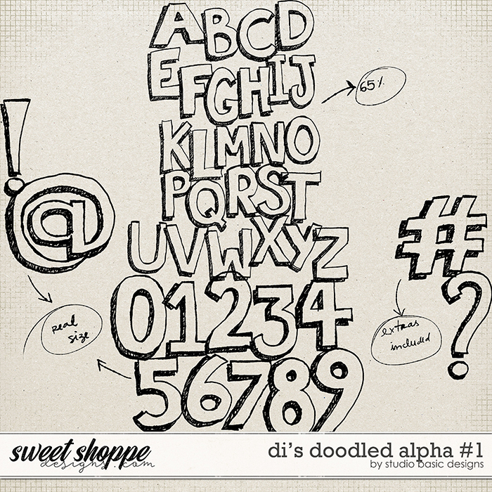 Di's Doodled Alpha #1 by Studio Basic