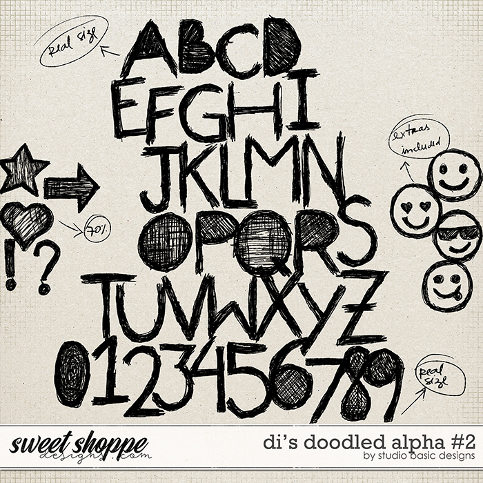 Di's Doodled Alpha #2 by Studio Basic