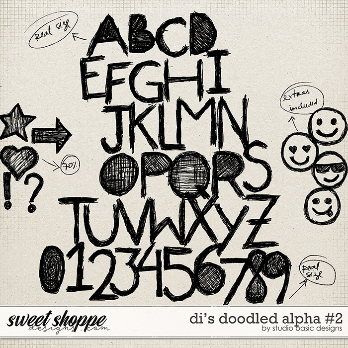 Di's Doodled Alpha #2 by Studio Basic Di's Doodled Alpha #2 by Studio Basic