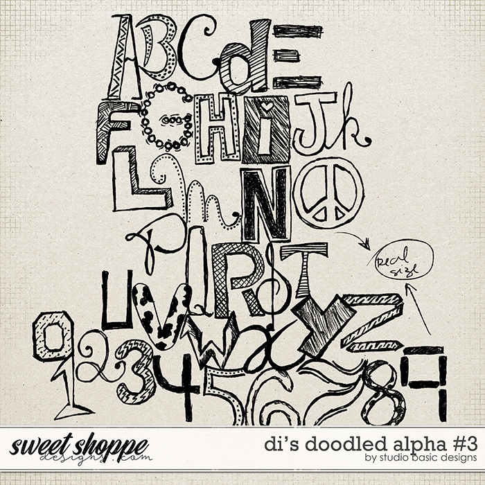 Di's Doodled Alpha #3 by Studio Basic