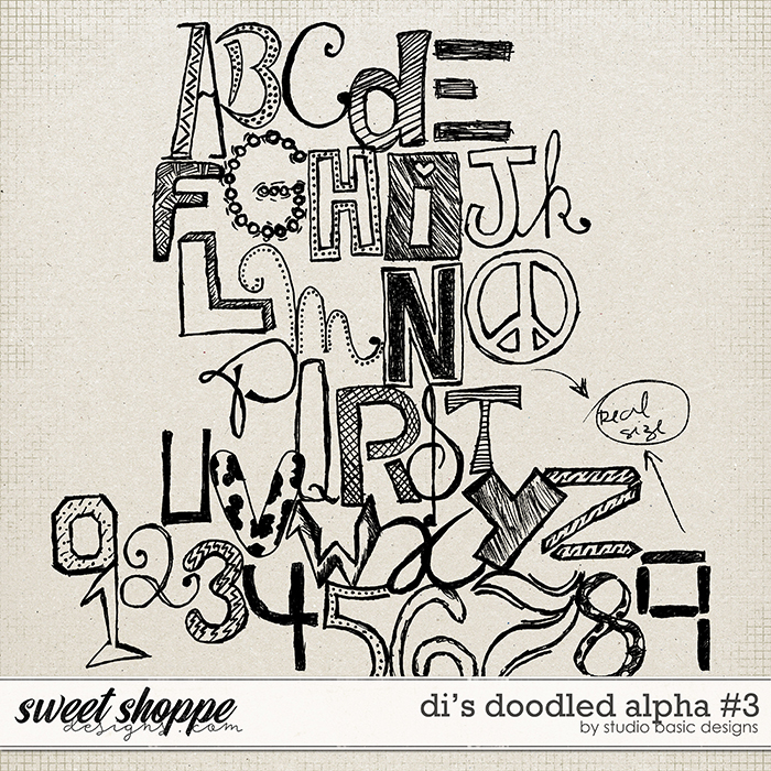 Di's Doodled Alpha #3 by Studio Basic Di's Doodled Alpha #3 by Studio Basic