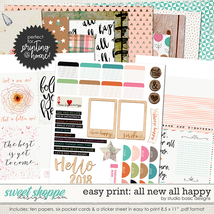 Easy Print: All New All Happy by Studio Basic Easy Print: All New All Happy by Studio Basic