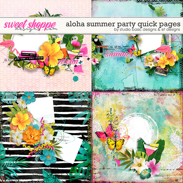 Aloha Summer Party Quick Pages by Studio Basic and et designs Aloha Summer Party Quick Pages by Studio Basic and et designs