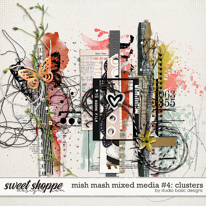 Mish Mash Mixed Media #4 Clusters by Studio Basic