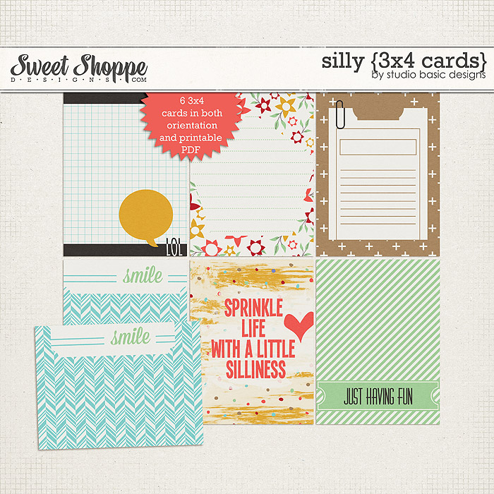 Silly {3x4 cards} by Studio Basic Silly {3x4 cards} by Studio Basic