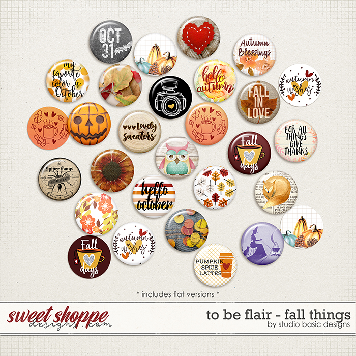 To Be Flair - Fall Things by Studio Basic
