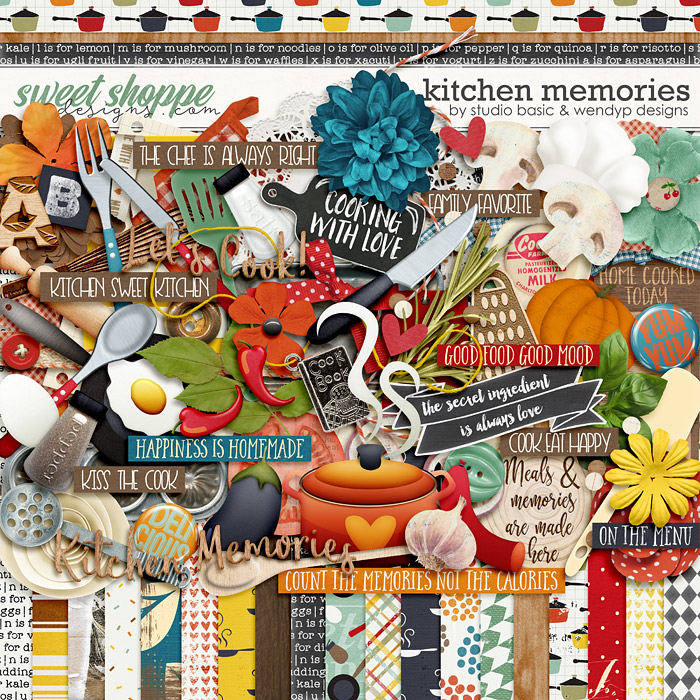 Kitchen Memories Kit by Studio Basic and WendyP Designs