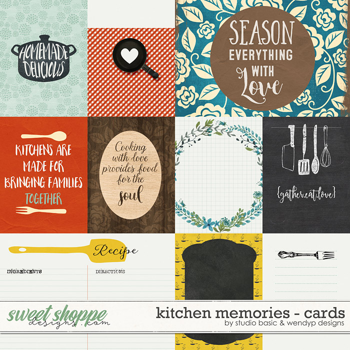Kitchen Memories Cards by Studio Basic and WendyP Designs