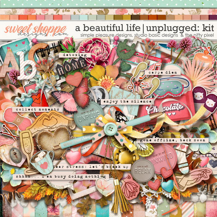 A Beautiful Life: Unplugged Kit by Simple Pleasure Designs & Studio Basic & The Nifty Pixel