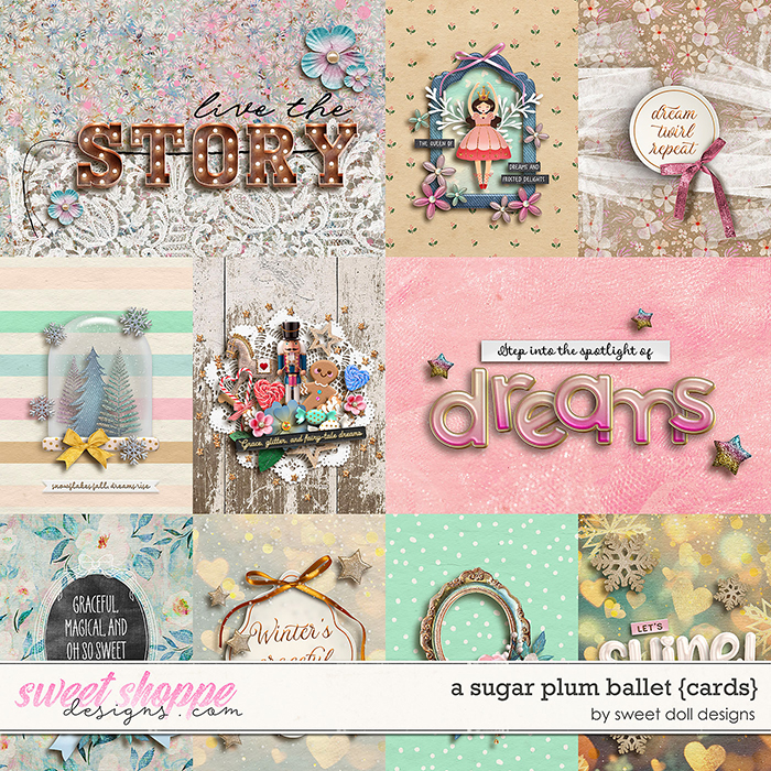 A Sugar Plum Ballet {cards} by Sweet Doll designs