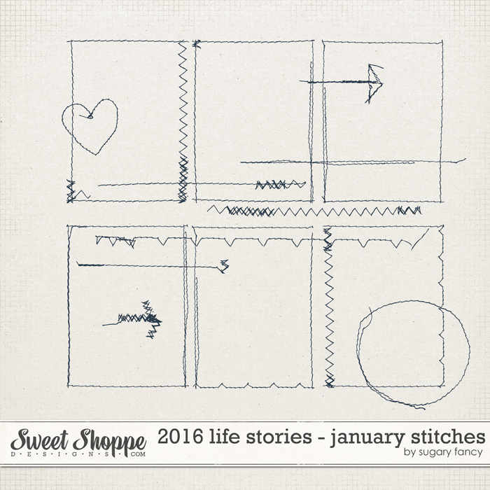 2016 Life Stories - January Stitches by Sugary Fancy 2016 Life Stories - January Stitches by Sugary Fancy