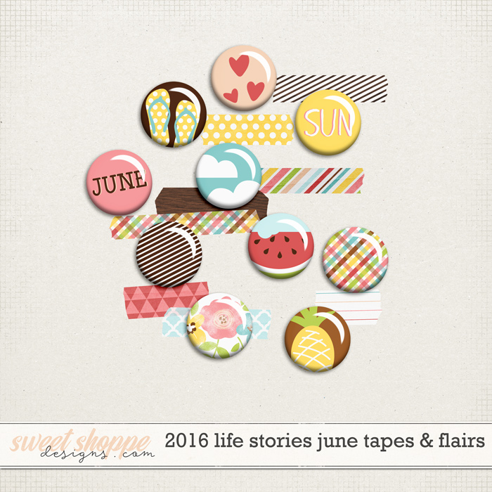 2016 Life Stories - June Tapes & Flairs by Sugary Fancy 2016 Life Stories - June Tapes & Flairs by Sugary Fancy