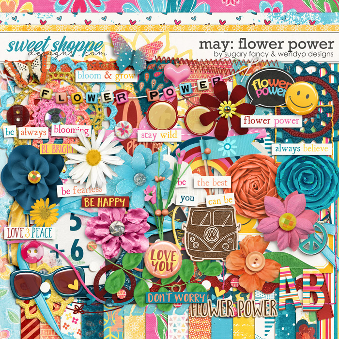 May: Flower Power by Sugary Fancy and WendyP Designs