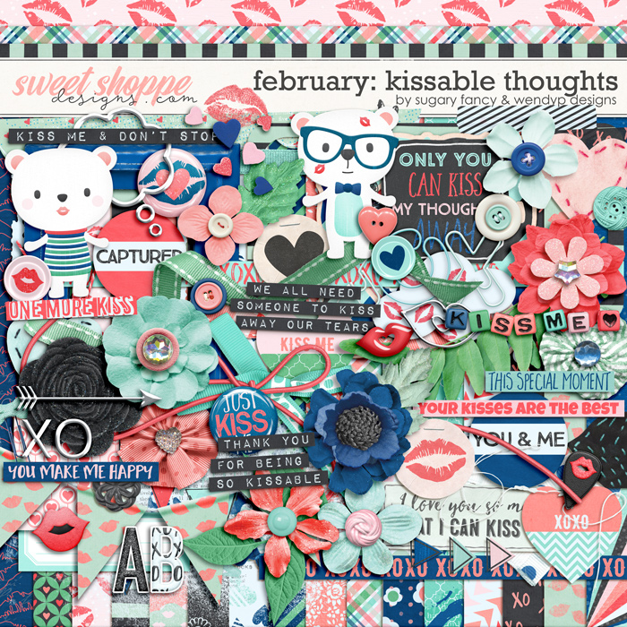 February: Kissable thoughts by Sugary Fancy and WendyP Designs