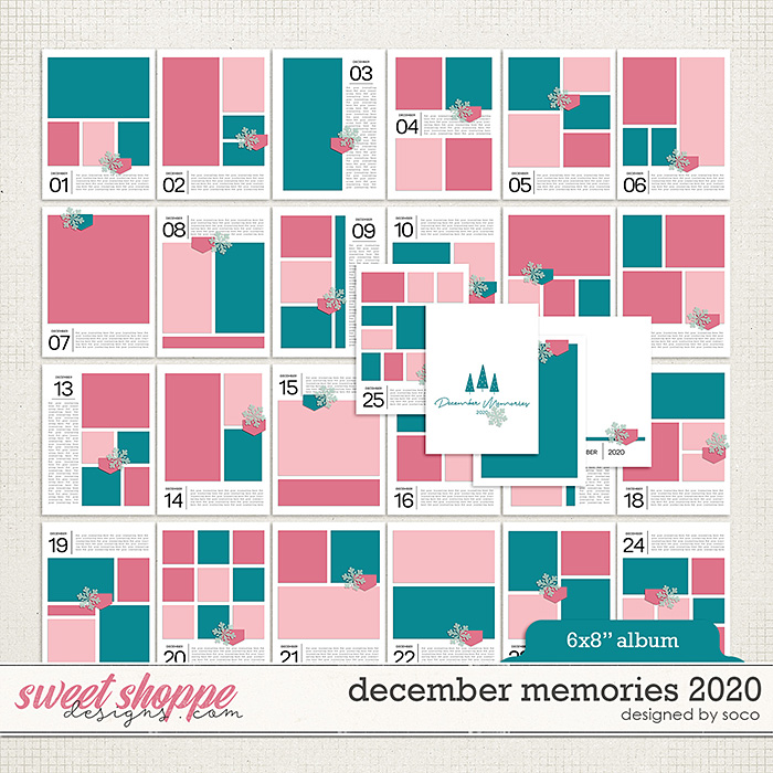 December Memories 2020: 6x8 Template Album | Designed by Soco