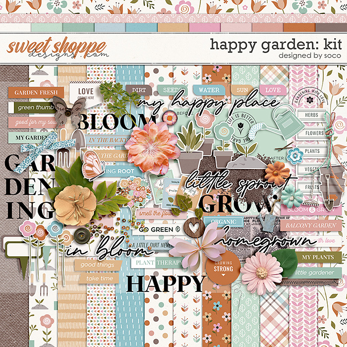 Happy Garden: Kit | Designed by Soco