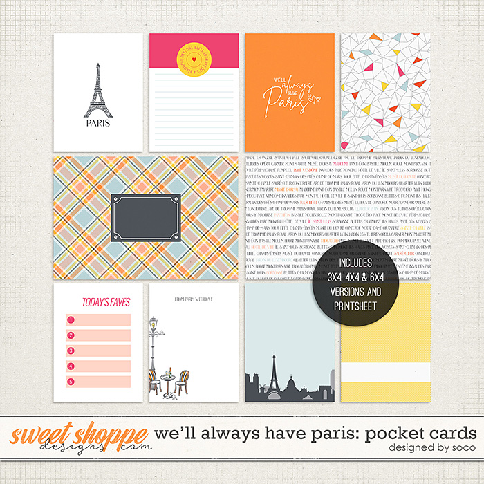 We'll Always Have Paris: Pocket Cards | Designed by Soco We'll Always Have Paris: Pocket Cards | Designed by Soco