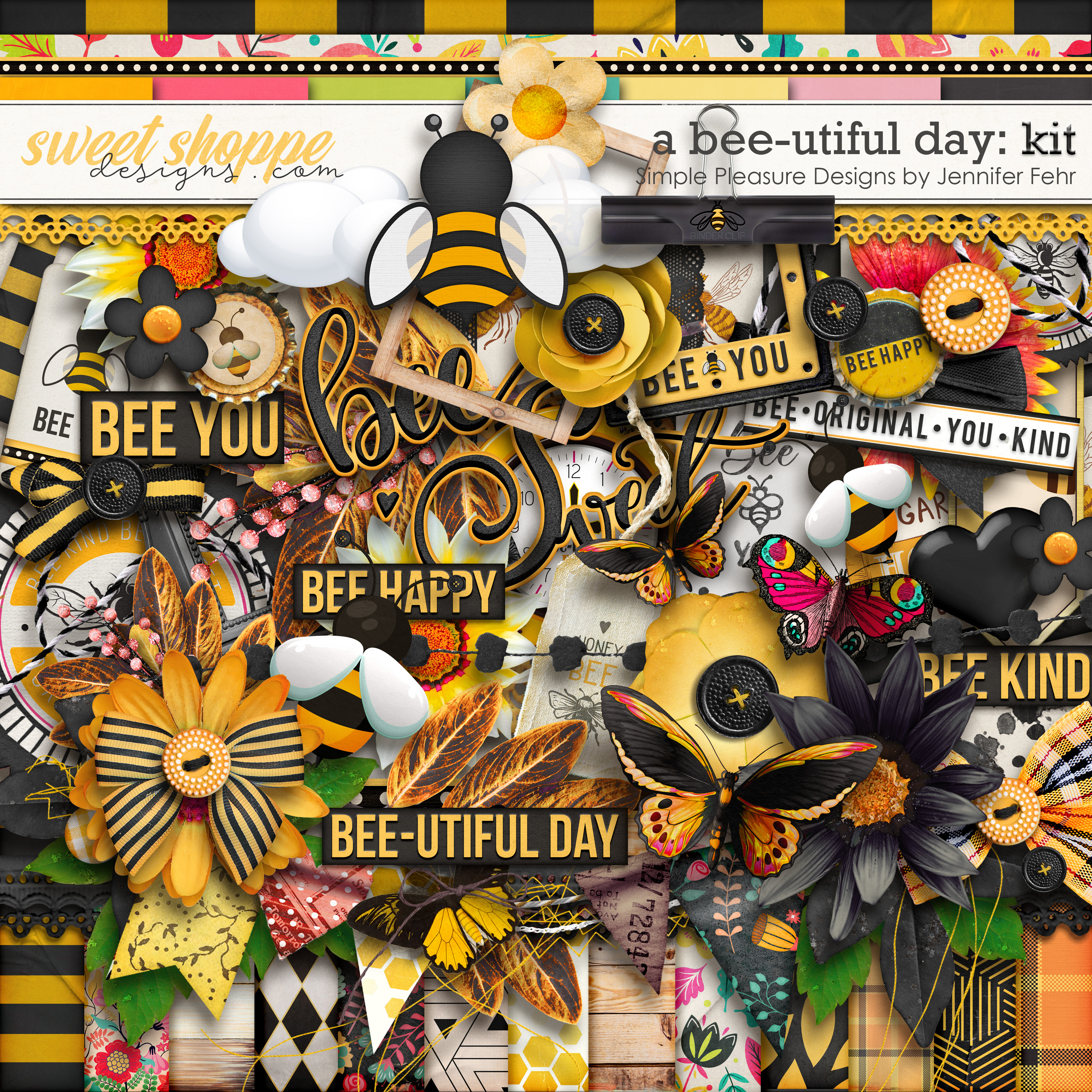 a bee-utiful day kit: simple pleasure designs by jennifer fehr