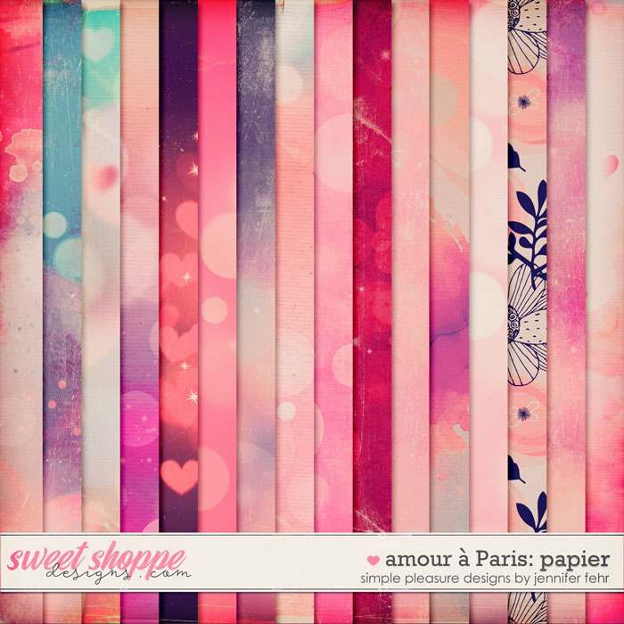 amour a paris papier paper pack: simple pleasure designs