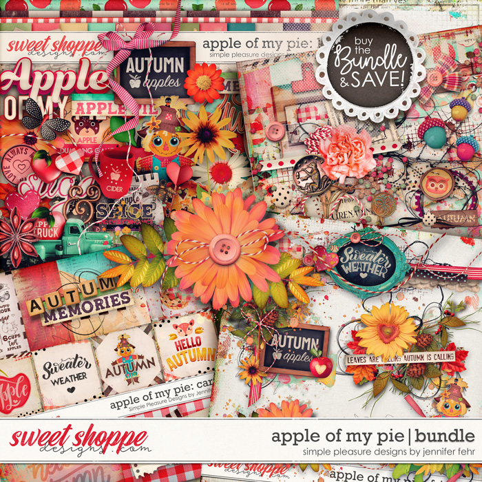 apple of my pie bundle: simple pleasure designs by jennifer fehr 