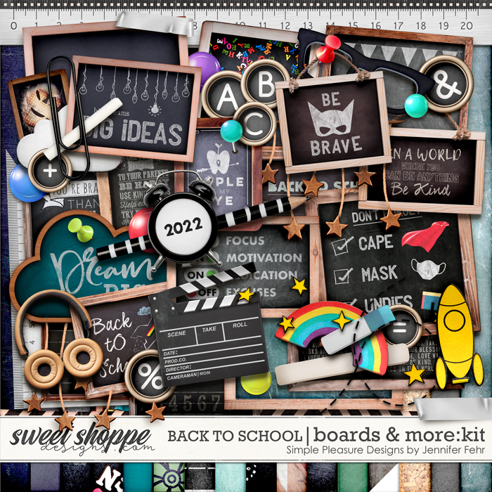 back to school boards + more kit: simple pleasure designs by jennifer fehr