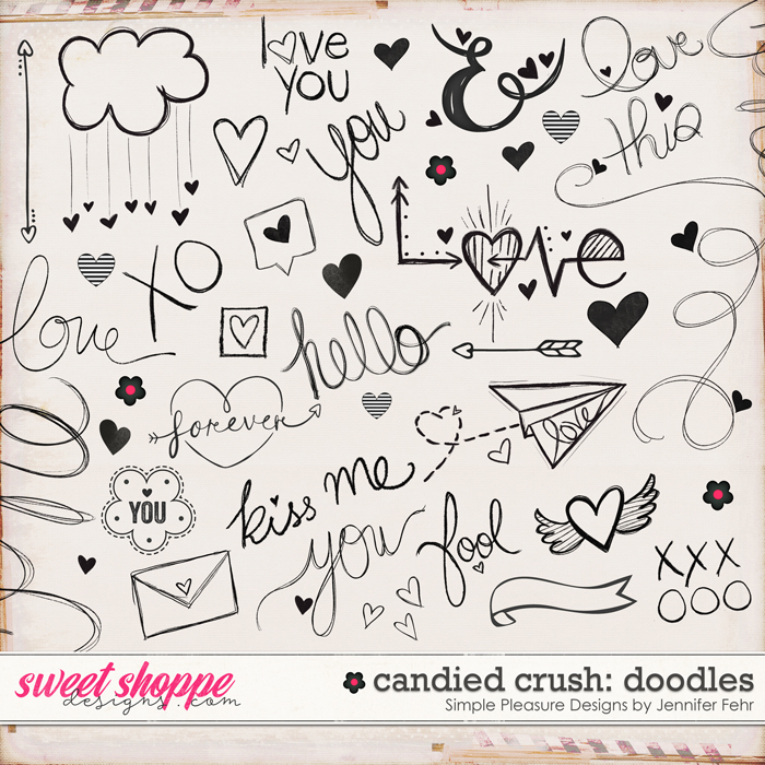 candied crush doodles: Simple Pleasure Design by Jennifer Fehr