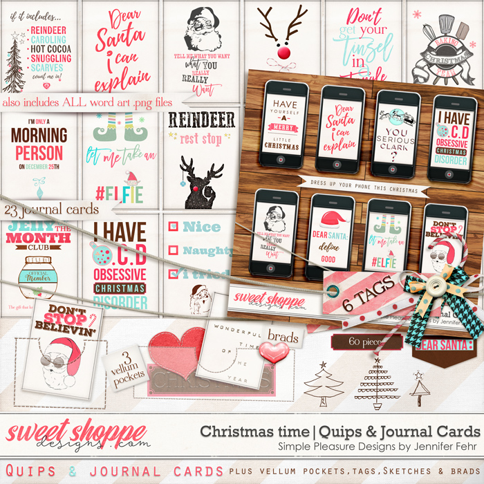 Christmas time | quips & cards kit: simple pleasure designs by Jennifer Fehr