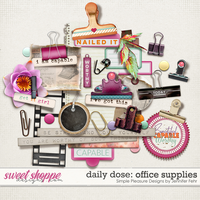 daily dose office supplies: simple pleasure designs by Jennifer Fehr