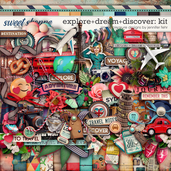 explore+dream+discover kit: simple pleasure designs by jennifer fehr