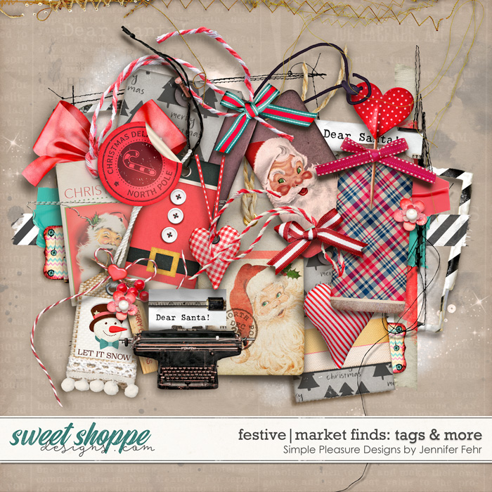 festive market finds tags & more: simple pleasure designs by jennifer fehr