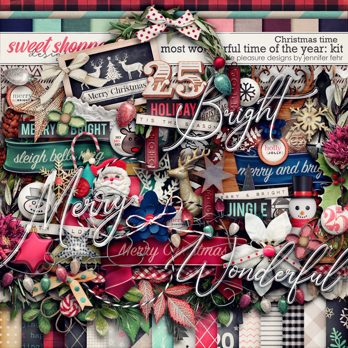 Christmas Time | most wonderful time of the year kit: simple pleasure designs by jennifer fehr