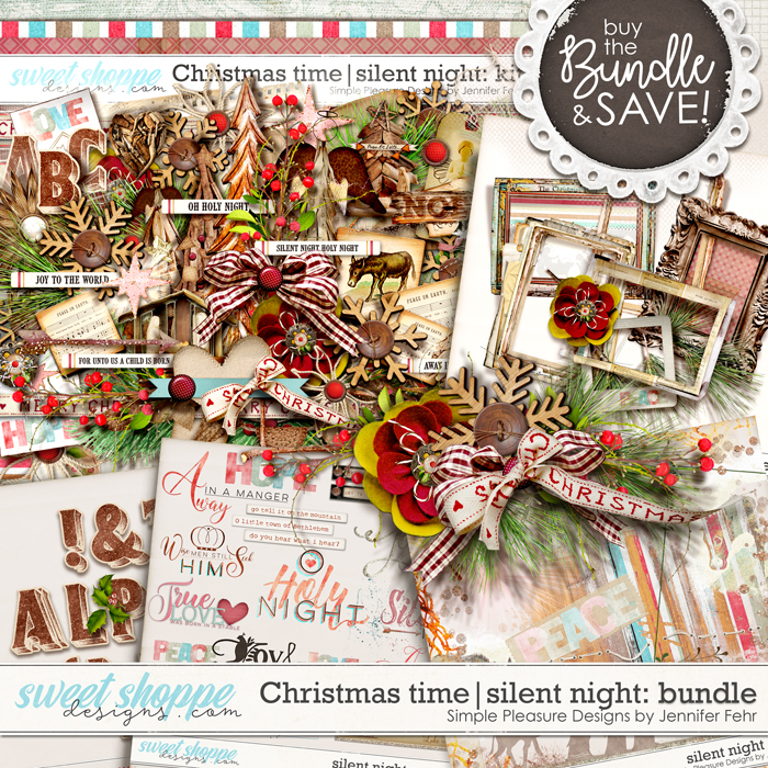 Christmas time | silent night bundle: simple pleasure designs by Jennifer Fehr