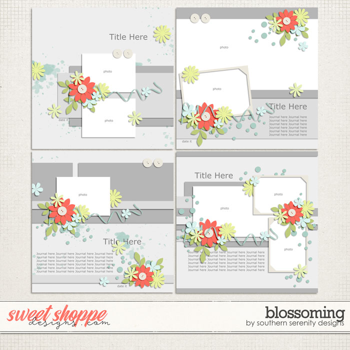 Blossoming Layered Templates by Southern Serenity Designs