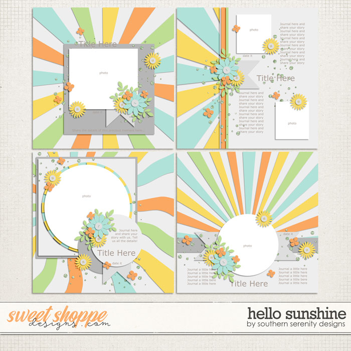 Hello Sunshine Layered Templates by Southern Serenity Designs