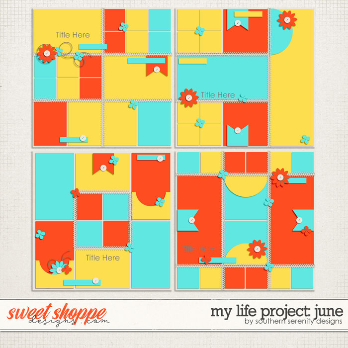 My Life Project: June Layered Templates 